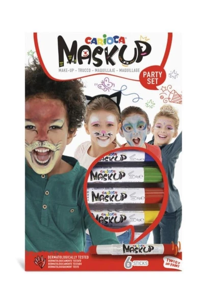 CARIOCA Carioca Yüz Boyası 6 gr. 6 Renk