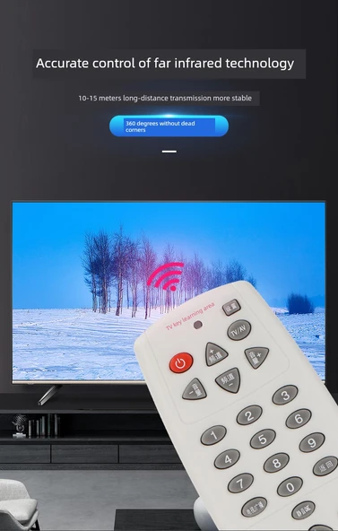 Evrensel TV Set Üstü Kutusu Uzaktan Kumanda Öğrenme - Öğrenme Ev Tipi Kullanım - 9