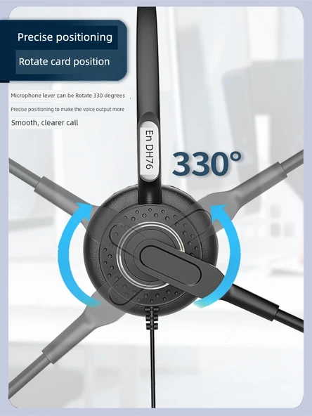 Tek Kulak Type-C Girişli Bilgisayar/Telefon Kulaklığı - Resim 3