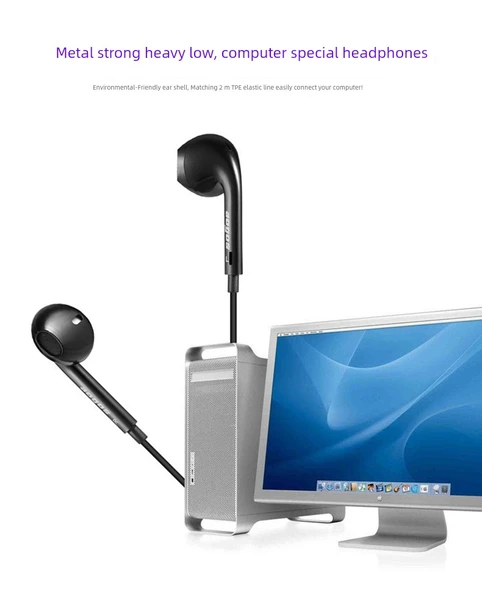 Kulak İçi Kablolu Mikrofonlu Kulaklık - USB Sürücüsüz Laptop Masaüstü - 7