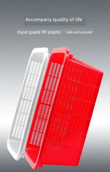 Beyaz Plastik Sepet - 430x310x155 mm - 10