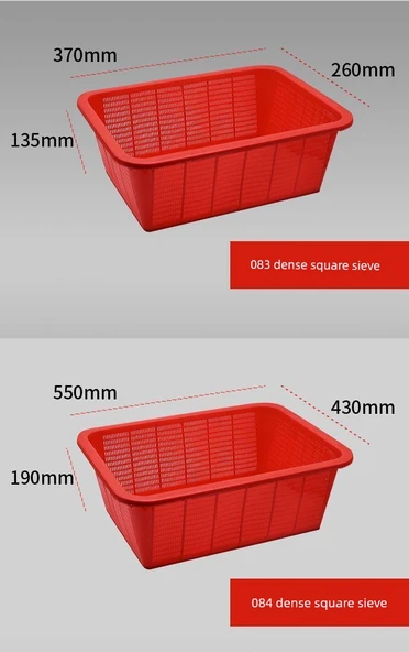 Beyaz Plastik Sepet - 430x310x155 mm - 6