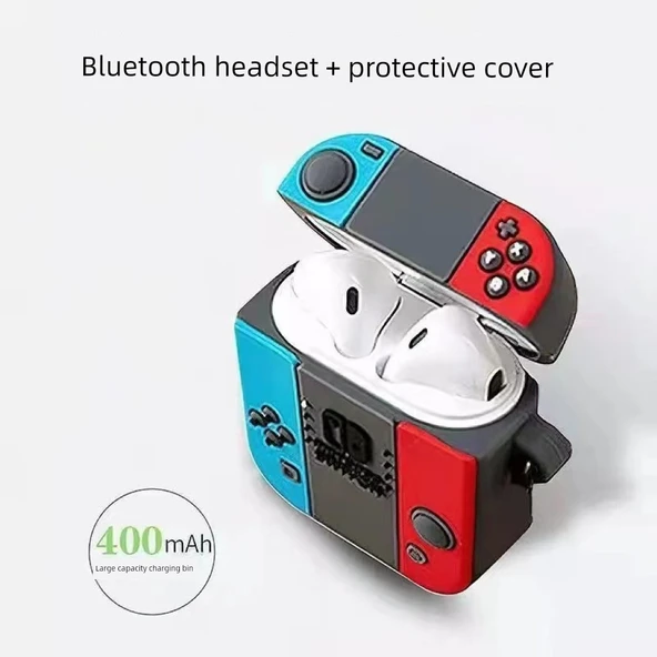 Şarj Kutulu Kablosuz Bluetooth 5.0 Kulaklık - Oyun Makinesi