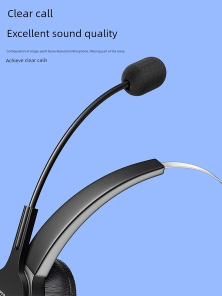 Çağrı Merkezi Kulaklığı - Çift Kulak Tek Başlıklı 3.5/4 Kısımlı Ayarlanabilir Mute Fişli Tek Portlu Bilgisayar/Telefon - 4