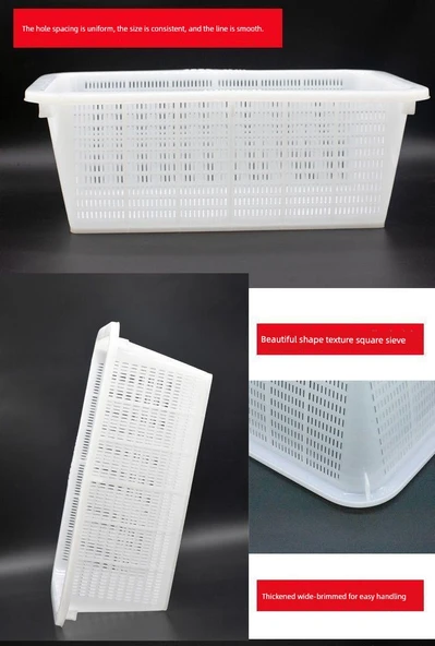 Beyaz Plastik Sepet - 430x310x155 mm - 7