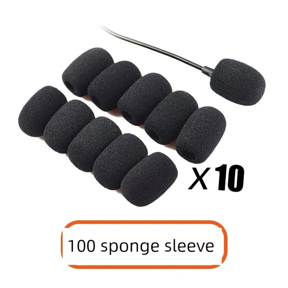 Mikrofon Süngeri Rüzgar Koruması - Pamuk 100'lü Paket