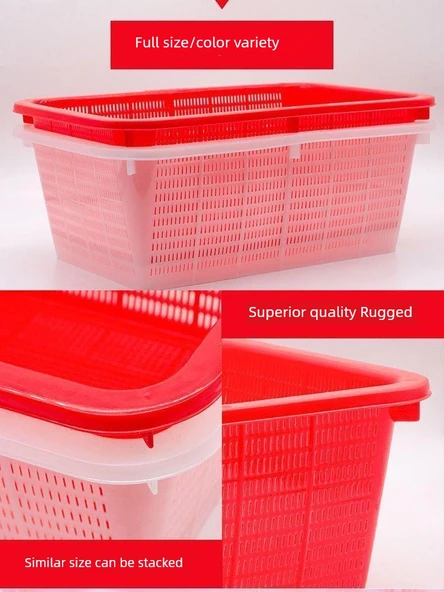 Beyaz Plastik Sepet - 370x260x135 mm - 11