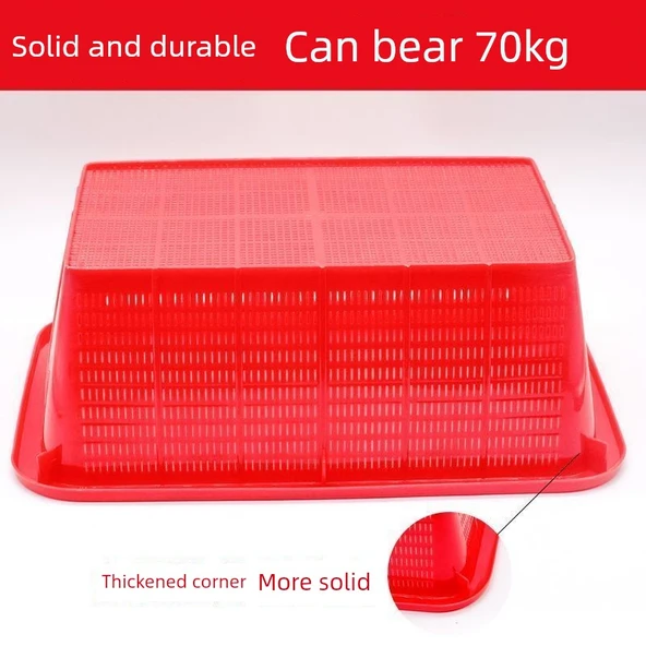 Kırmızı Plastik Sepet - 550x430x190 mm - 3