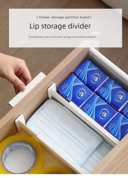 Ayarlanabilir Mutfak Çekmece Düzenleyici - Uzun 3'lü Paket - 7