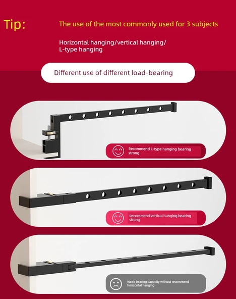 Katlanabilir Çamaşır Askısı - 2+80cm Paslanmaz Çelik Çubuklu - 7