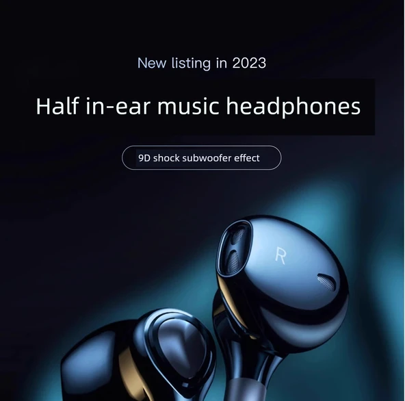 Type-C Düz Ağızlı Kulaklık - Ay Işığı Beyazı Ses Kartı Yükseltmeli Karaoke Oyun Modu - Resim 6