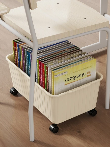 Tekerleksiz Öğrenci Kitap Saklama Kutusu - Ekstra Büyük Boy - Leylak Moru - 2