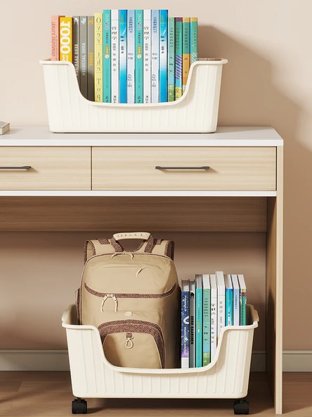 Tekerleksiz Öğrenci Kitap Saklama Kutusu - Ekstra Büyük Boy - Leylak Moru - 3