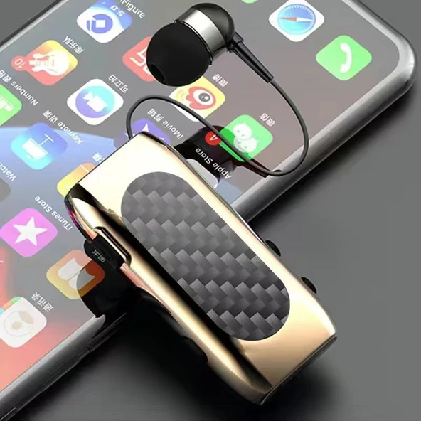 Bluetooth 5.2 Yaka Tipi Kablosuz Kulaklık - 2025 Model Şampanya Altın