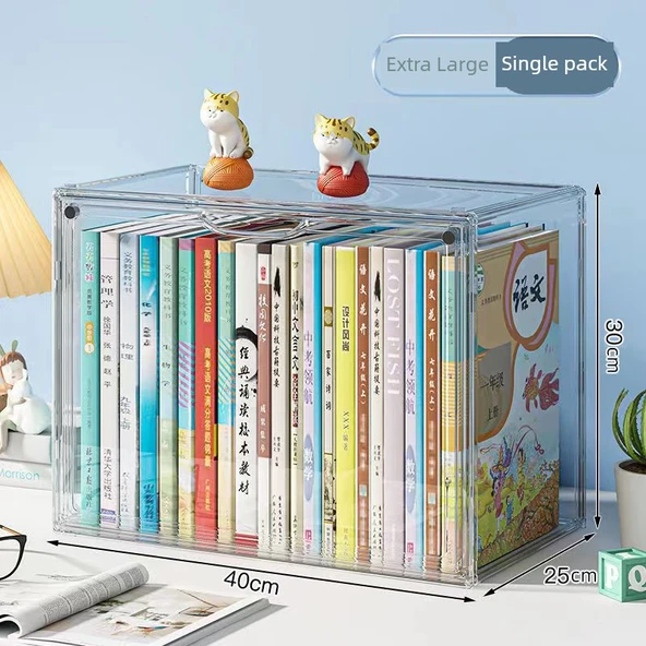 Toz Geçirmez Kitap Saklama Kutusu - Ekstra Büyük Tekli Paket