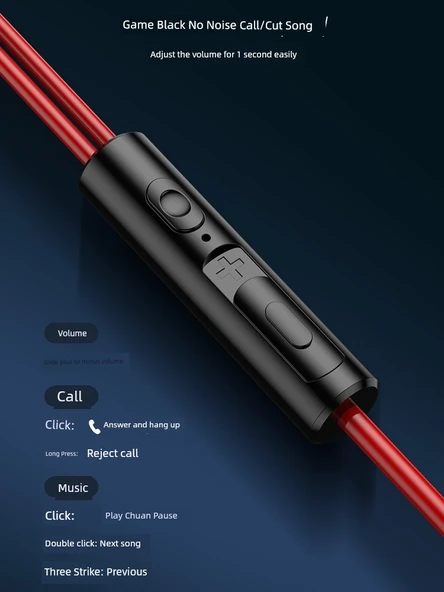 Kablolu Oyuncu Kulaklığı - Type-C/3.5mm - Kulak İçi - PUBG - Siyah Type-C Düz Giriş - 4