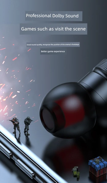 Kablolu Oyuncu Kulaklığı - Type-C/3.5mm - Kulak İçi - PUBG - Siyah 3.5mm Yuvarlak Giriş - 10