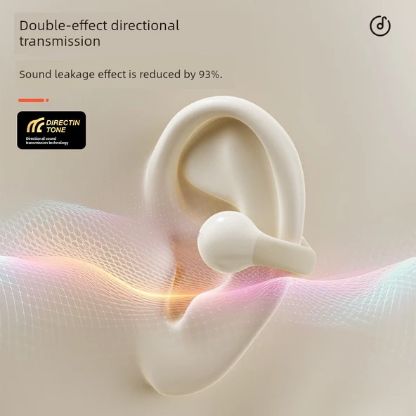 Kemik İletimli Kablosuz Bluetooth 5.2 Kulaklık - Enjoy Siyah [HD Ses Kalitesi] - 4