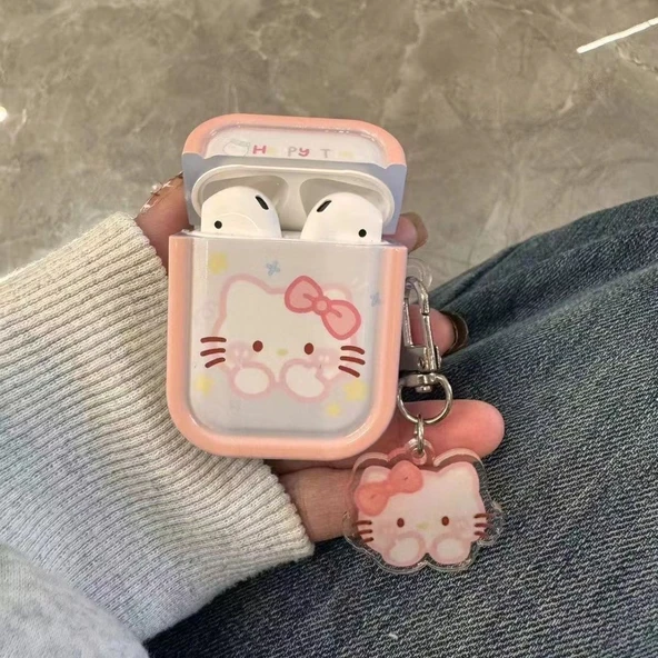 Kablosuz Bluetooth Kulaklık - Dalga Şişesi Hello Kitty