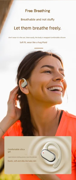 Bluetooth 5.3 Kulak Kancalı Kablosuz Kulaklık - Pro Ten Rengi - 11