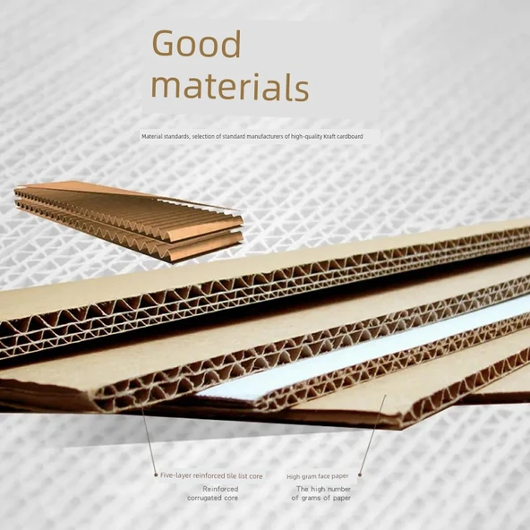 Süper Sert Ekspres Nakliye Karton Kutusu - 60x40x50cm - El Tutma Yerisiz (Model 2) - Resim 2