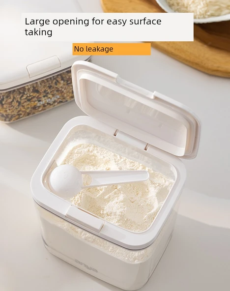 Gıda Sınıfı Kapaklı Un ve Pirinç Saklama Kabı - Kombinasyon 2, 1.5kg + 2.5kg - Resim 9