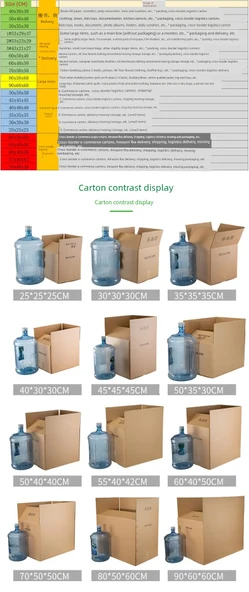 Süper Sert Ekspres Nakliye Karton Kutusu - 60x40x50cm - El Tutma Yerisiz (Model 2) - Resim 4