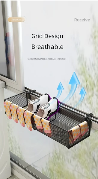 Ayarlanabilir Kancalı Çorap Kurutma Askısı - Siyah Uzun Model Kancalı - Model 2 - Resim 11