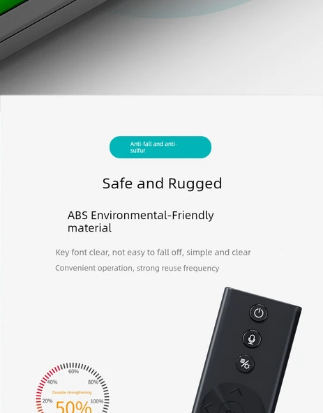 Evrensel Bluetooth Ses Projektör Kumandası - Odaklı Ses, Koruyucu Kılıf ve Hızlı Gönderi - 11