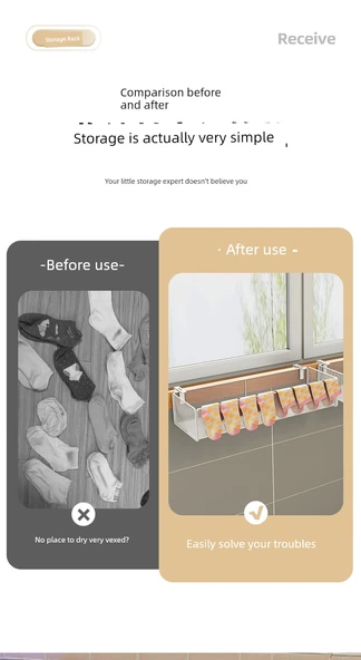 Ayarlanabilir Kancalı Çorap Kurutma Askısı - Siyah Uzun Model Peçetelik Kancalı - Model 2 - Resim 9