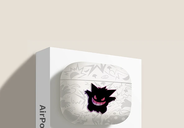 Evil Gengar AirPods Pro 2 (USB-C 2023) Kılıfı - Siyah, Askılıklı - 6
