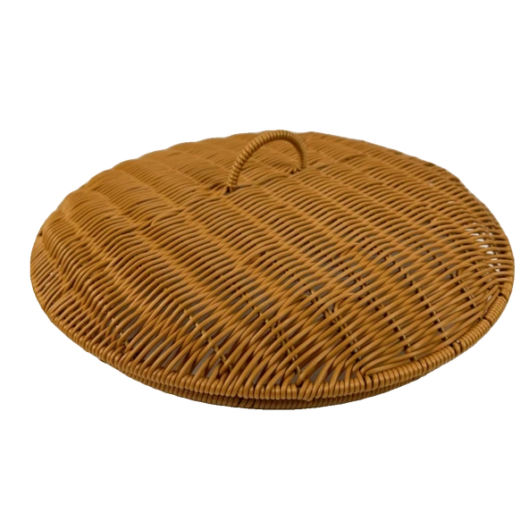 Rattan Görünümlü El Örmesi Sepet - Oval İki Katlı - 6