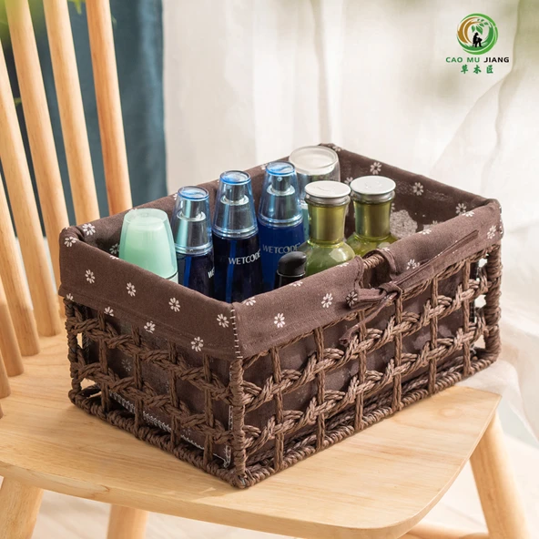 Bej Saklama Sepeti - 38 x 28 x 10 cm - 5