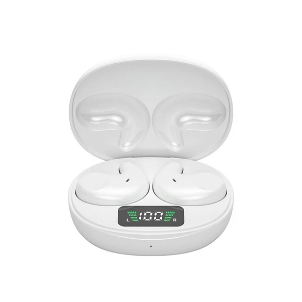 Kablosuz Bluetooth Uyku Kulaklığı - Gürültü Önleyici - Yan Yatma - M51 Supreme Beyaz - 11