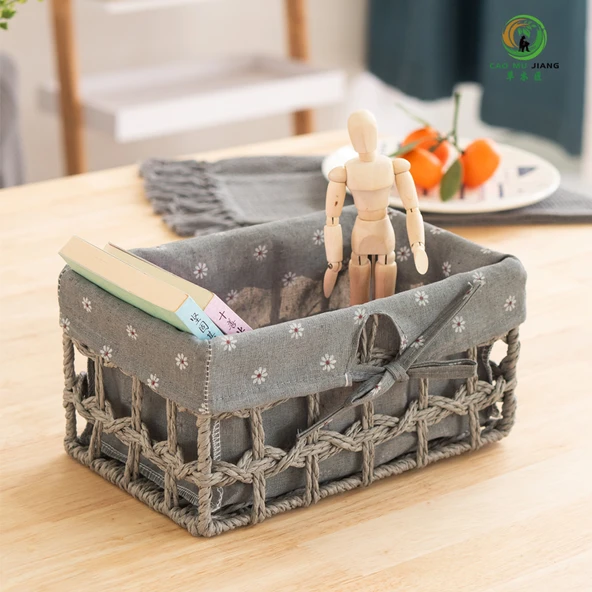 Bej Saklama Sepeti - 38 x 28 x 10 cm - 4