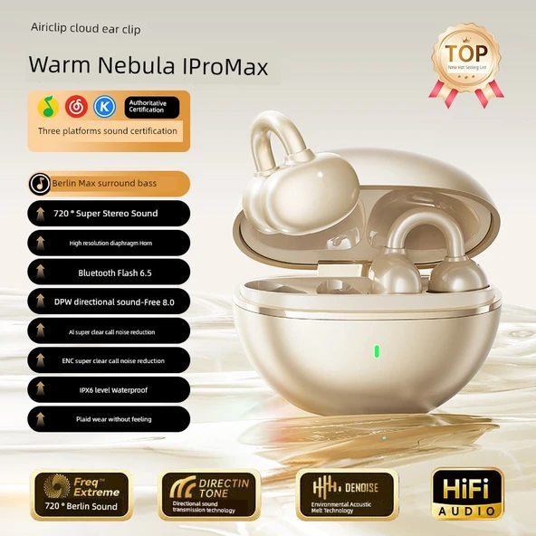 Kemik İletimli Bluetooth 5.3 Kulaklık - Sıcak Nebula Pro Max