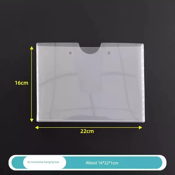 Anaokulu Sınıfı Dekor Saklama Çantası - (10) A5 Yatay Asma Kutu (22*16*1cm)