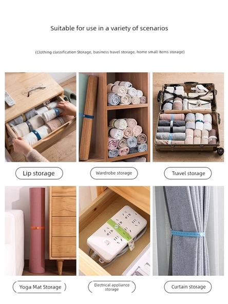 Yoga Matı Saklama Kayışı - Renkli Paket [100 Adet] 25cm - 2
