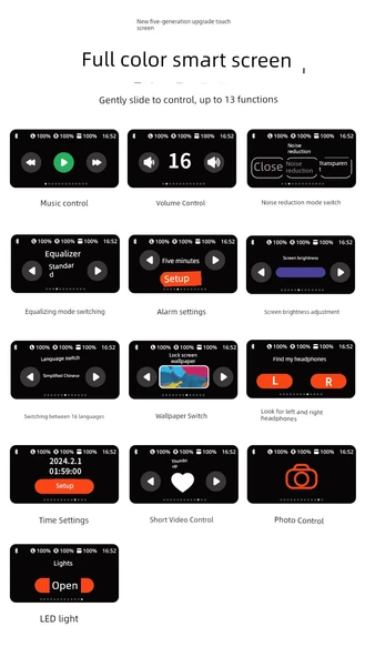 Bluetooth Kulak İçi Spor Kulaklık - Gök Mavisi 02 Kulak Askılı Uzun Ömürlü - 8