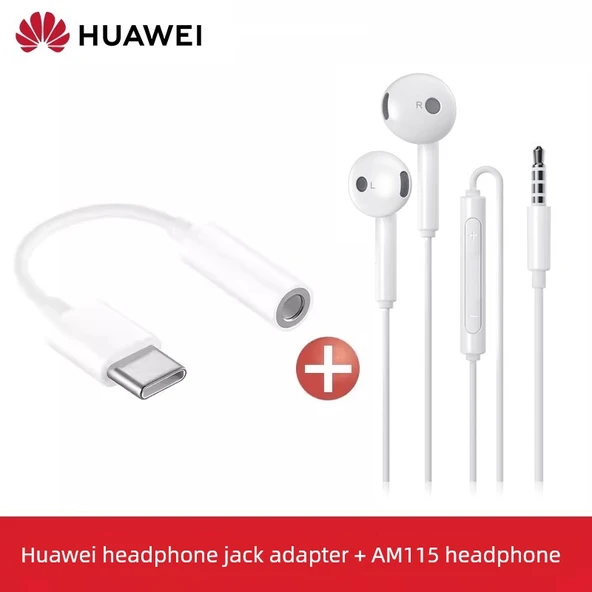 Huawei AM115 Standart Kulaklık - Eski Telefonlara Uyumlu Adaptörlü