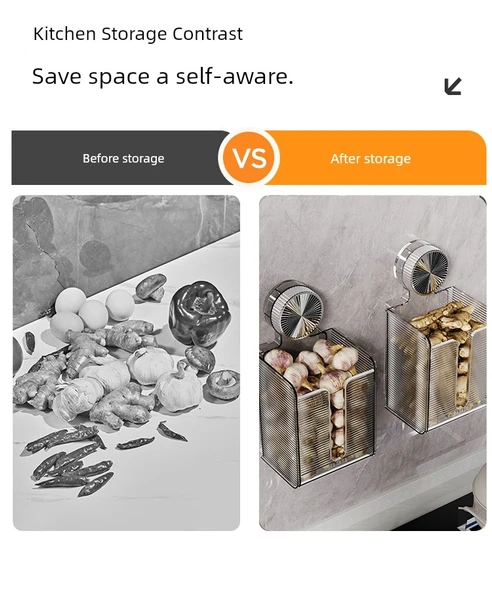 Duvara Monte Mutfak Saklama Rafı - Karışık Renkli 2'li Paket - Resim 9