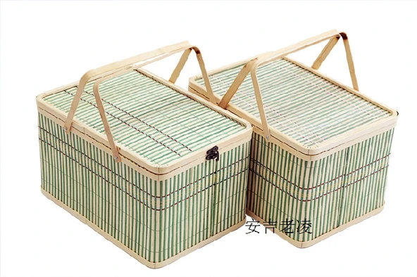 Bambu Örgü Saklama Sepeti - Kilit Yok 32*22*16.5cm - 8