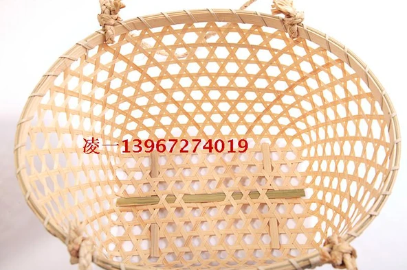 El Yapımı Bambu Sepet - Büyük Boy 33x28x20cm - 4