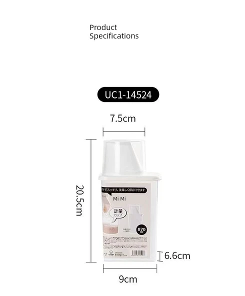 Mutfak Saklama Kabı - Hava Geçirmez - 870ml