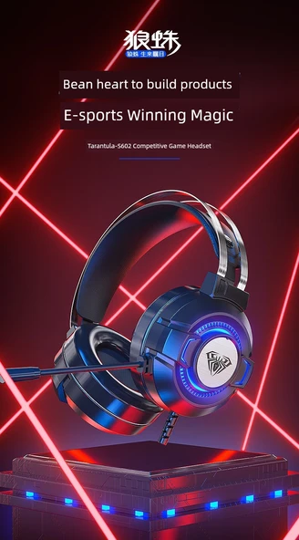 7.1 Surround USB Kablolu Oyuncu Kulaklığı - Koyu Gece USB Arabirim ve Kulaklık Askısı - 8