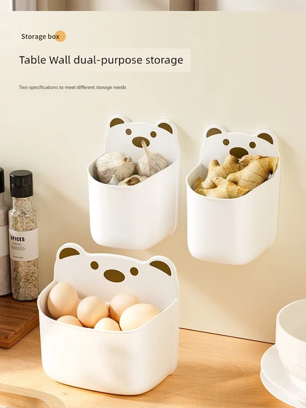 Duvara Monte Mutfak Rafı - Kahverengi Ayı - Küçük Boy - 2'li Paket - Resim 4