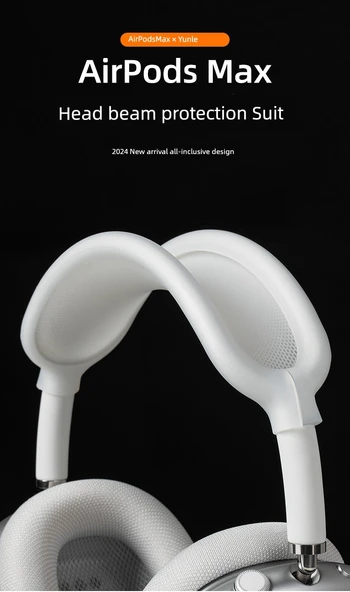 AirPods Max 1/2 Nesil Buz Şeffaf Yeşil Kafa Bandı Koruyucu - 2 Parça Set (Model 1) - 10