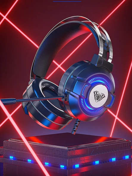 7.1 Surround USB Kablolu Oyuncu Kulaklığı - Koyu Gece USB Arabirim ve Kulaklık Askısı - 5