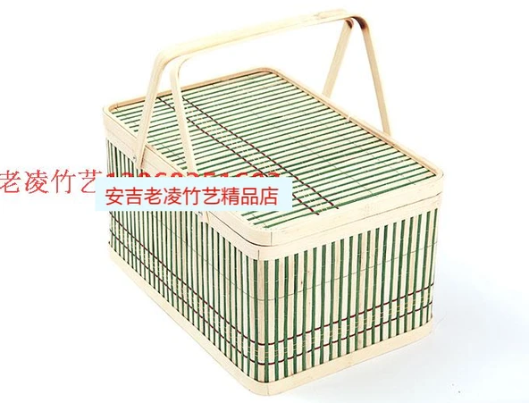 Bambu Örgü Saklama Sepeti - Kilit Yok 32*22*16.5cm - 10