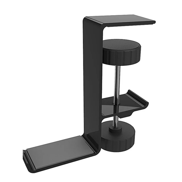 Metal Kulaklık Tutucu - Klips Kenar Kanca A - Kırmızı - 6